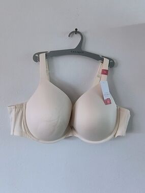 Cacique Boost Plunge Bra 46C Ivory Nude NWT Padded Underwire Plus Size Lingerie
